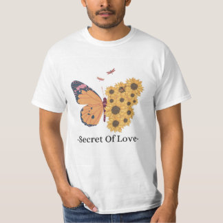 Secreto del amor Camiseta de valor de los hombres