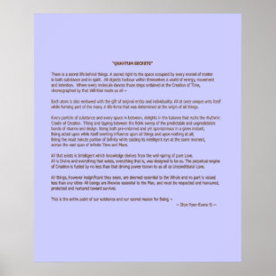 "SECRETOS DE CUANTO" © Impresión de prosa o Poster