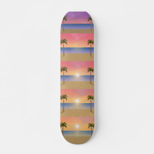 Secuencia de amanecer en la playa: Skateboard pers