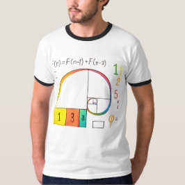 Secuencia de Fibonacci y Camiseta de Matemáticas d