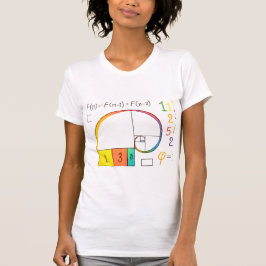 Secuencia de Fibonacci y Camiseta de Matemáticas d