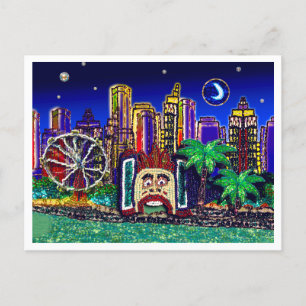 Secuencia de postales Art Luna Moon Sydney Austral