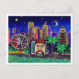 Secuencia de postales Art Luna Moon Sydney Austral
