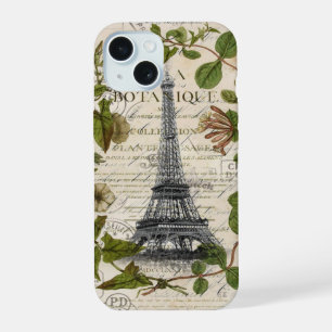secuencias florales femeninas torre eiffel vintage