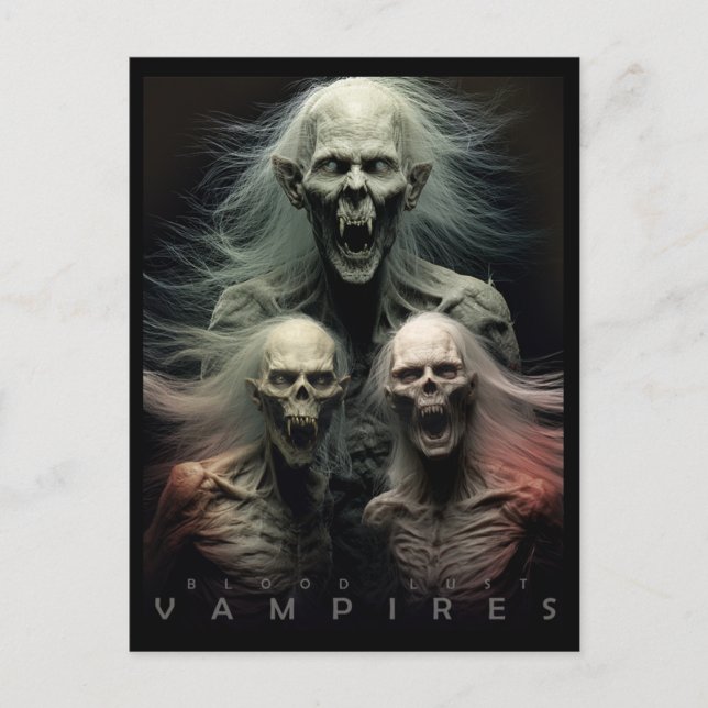 Sed de Sangre - Tarjeta Postal de Vampiros (Anverso)