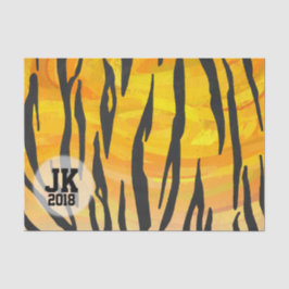 Seda 03 de 12 Tigre Patrón de papel de tejidos