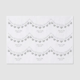 Seda 11.º Aniversario del Boda Papel cardíaco de acero