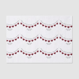 Seda 40.º Aniversario del Boda de Ruby papel personaliz