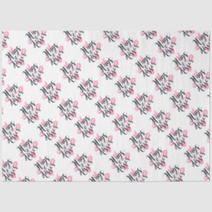 Seda Abrazos y besos con papel de tejidos cardíacos