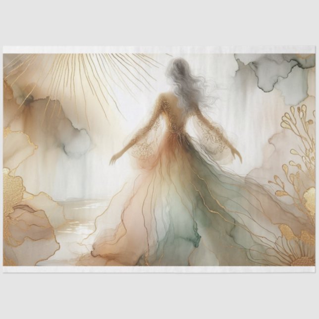 Seda Acondicionamiento de papel de tejidos de novia en  (Anverso)