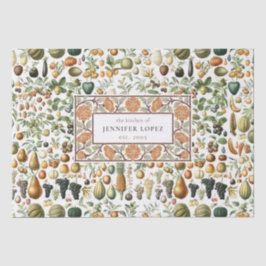 Seda Adolphe Millot Patrón de frutas Papel de tejidos