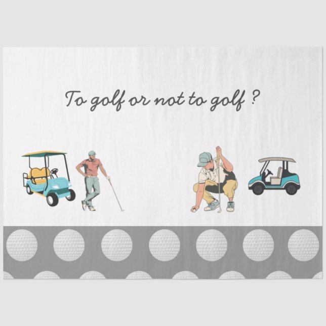 Seda Al golf o no al papel de tejido de golf (Anverso)
