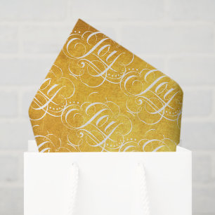 Seda Alegría - Lujoso Papel de Foil Dorado Falso