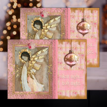 Ángel Durmiente en Rosa - Papel de Decoupage Tisú