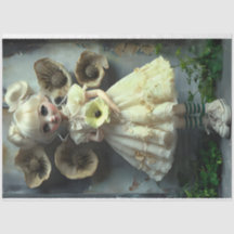 Annabelle Colores de ropa amarilla Papel de tejido