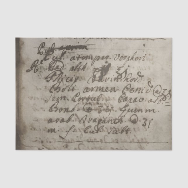 Seda Antiguo manuscrito en papel de pergamino desvaneci (Anverso)