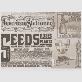 Seda Anuncios de papel de noticias vintage de 20x30 des