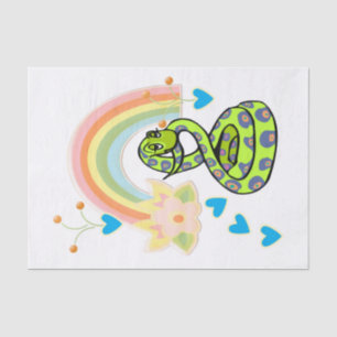 Seda Arcoiris de serpiente de papel de tejidos