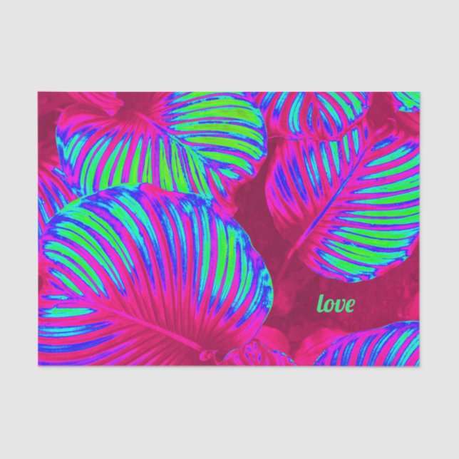 Seda Arcoiris Tropical Sale Papel de relleno Personaliz (Anverso)