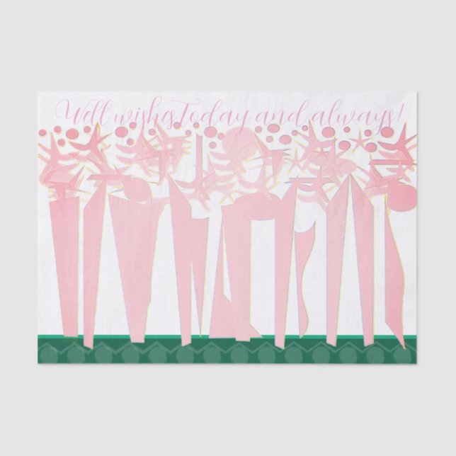 Seda ART DECO Llave de papel de envolvimiento de hojas  (Anverso)