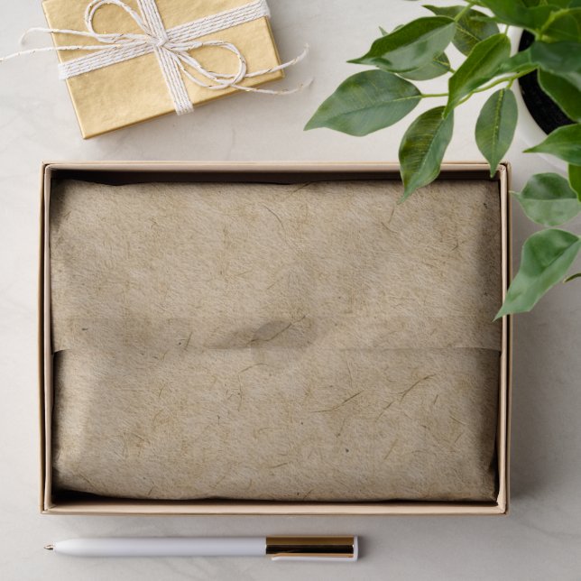 Seda Aspecto de papel kraft bronceado rústico falso (Regalo )