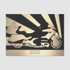 Seda Balanceo en motocicleta de papel de tejidos