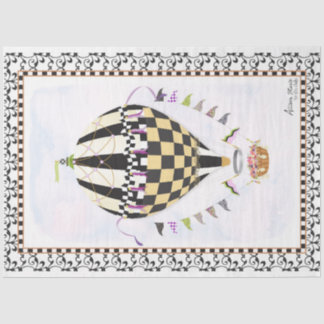 Seda Balón de aire caliente Papel de deshielo caprichos