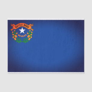 Seda Bandera del Estado del Papel del Tejido de Nevada