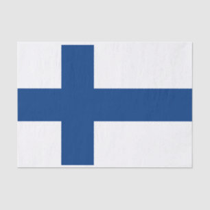 Seda Bandera del papel de los tejidos de Finlandia
