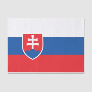 Seda Bandera del papel de tejidos de Eslovaquia