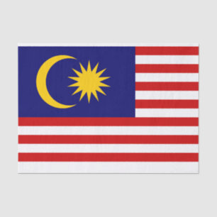 Seda Bandera del papel de tejidos de Malasia