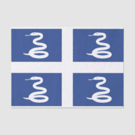 Seda Bandera del papel de tejidos de Martinica