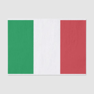 Seda Bandera italiana de Italia papel tisular para envo