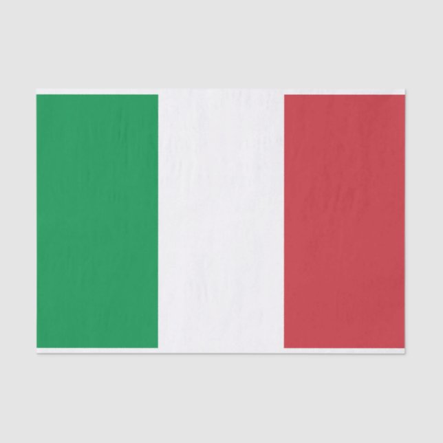 Seda Bandera italiana de Italia papel tisular para envo (Anverso)