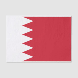 Seda Bandera Patriótica de Bahrein de Papel Tisú