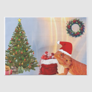 Seda Beardie-Claus - Papel de tela de Papá Noel Dragón