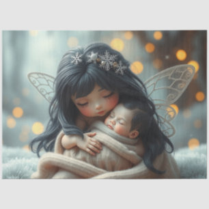 Seda Bello papel de té de hadas y bebés con fantasía