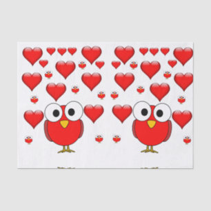 Seda Besos decorativos de papel tisular valentinas