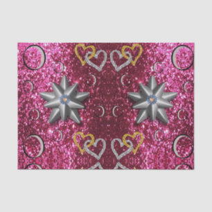 Seda Besos decorativos de papel tisular valentinas