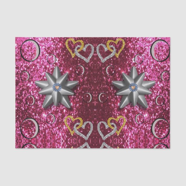 Seda Besos decorativos de papel tisular valentinas (Anverso)