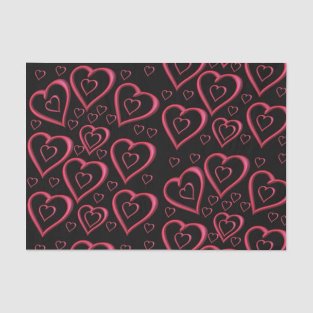 Seda Besos decorativos de papel tisular valentinas (Anverso)