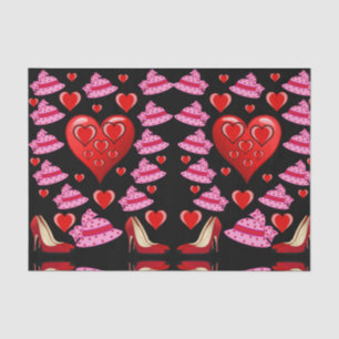 Seda Besos decorativos de papel tisular valentinas