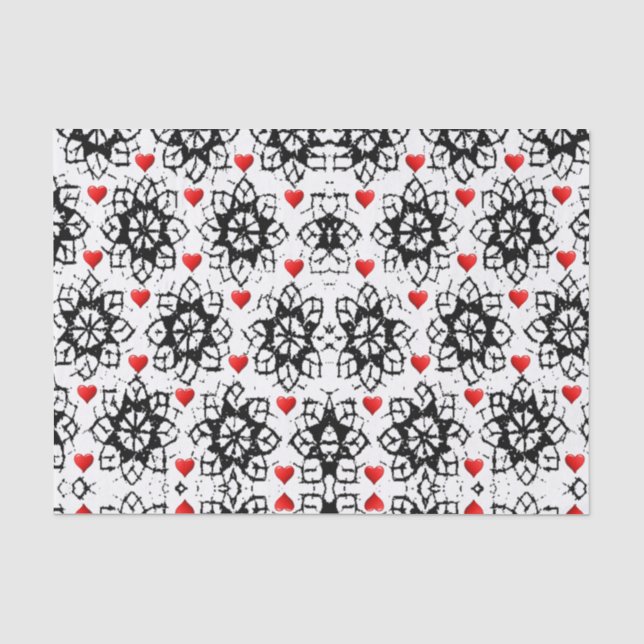 Seda Besos decorativos de papel tisular valentinas (Anverso)