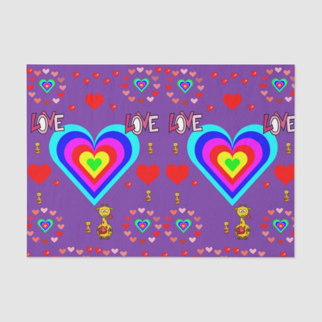 Seda Besos decorativos de papel tisular valentinas (Anverso)