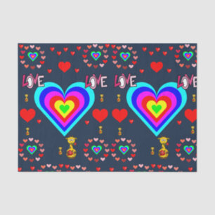 Seda Besos decorativos de papel tisular valentinas