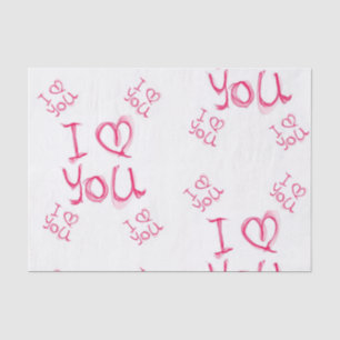 Seda Besos decorativos de papel tisular valentinas