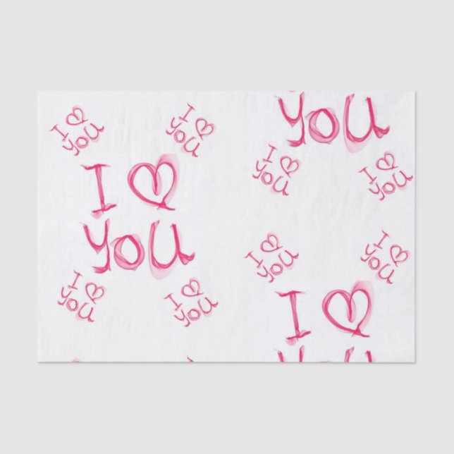 Seda Besos decorativos de papel tisular valentinas (Anverso)