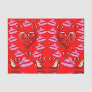 Seda Besos decorativos de papel tisular valentinas