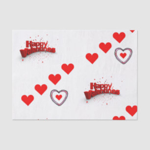 Seda Besos decorativos de papel tisular valentinas