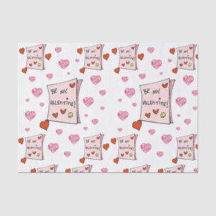 Seda Besos decorativos de papel tisular valentinas